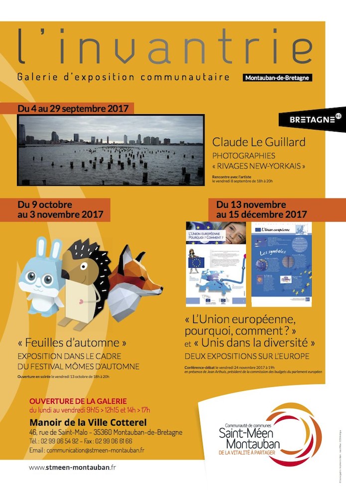 Exposition des photos de new york de claude le guillard, à l'invantrie