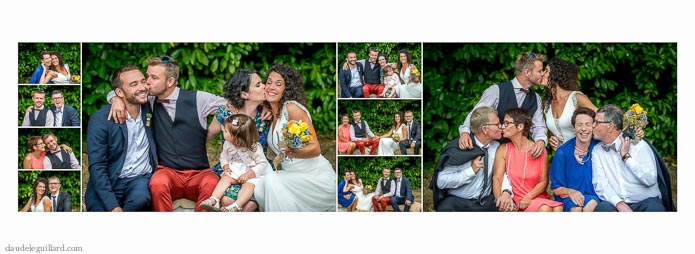 exemple mise en page livre mariage thème bohème chic