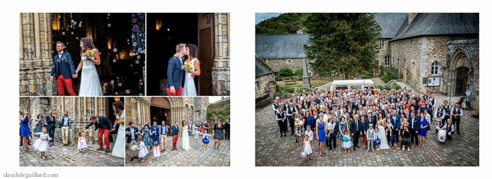 exemple mise en page livre mariage thème bohème chic