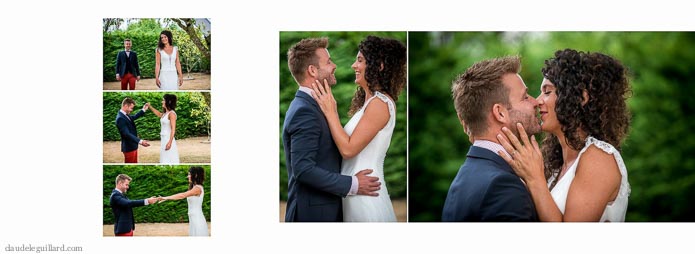 exemple mise en page livre mariage thème bohème chic