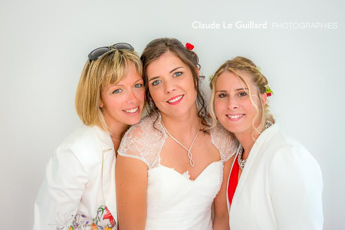 demoiselles d'honneur et mariée