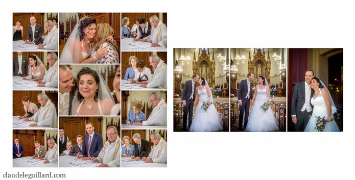 mise en page livre mariage romantique au chateau d'apigné