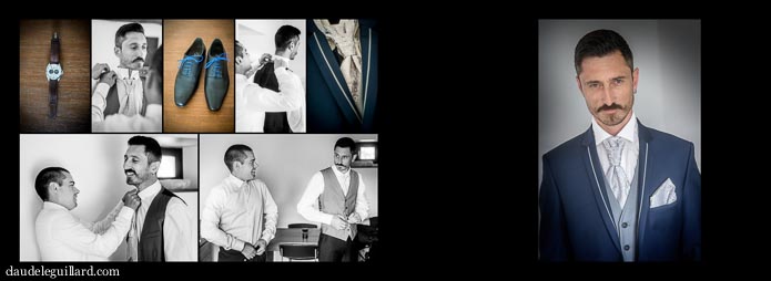 exemple mise en page livre mariage thème année 30