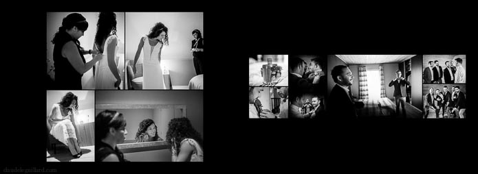 exemple mise en page livre mariage thème bohème chic