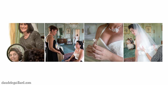 mise en page livre mariage romantique au chateau d'apigné