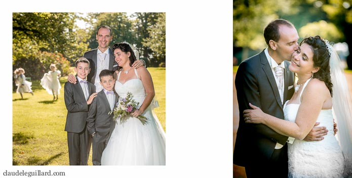 mise en page livre mariage romantique au chateau d'apigné